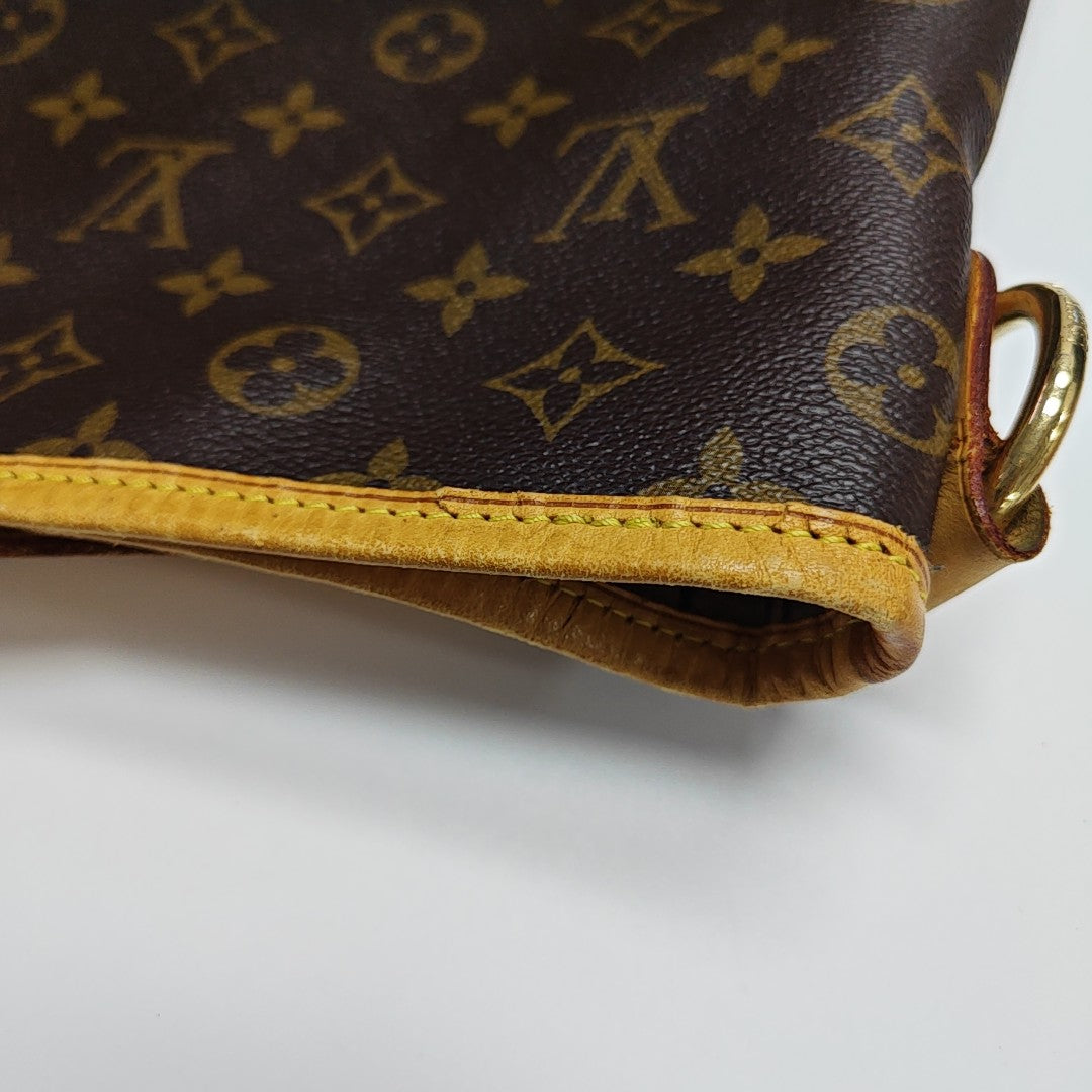 Monogram Coated Canvas Top Handle Bag Brown