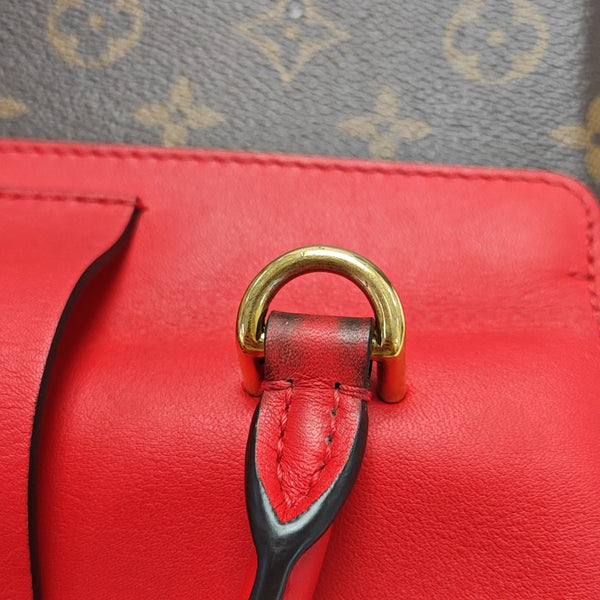 LOCKY BB Monogram Coated Canvas Red