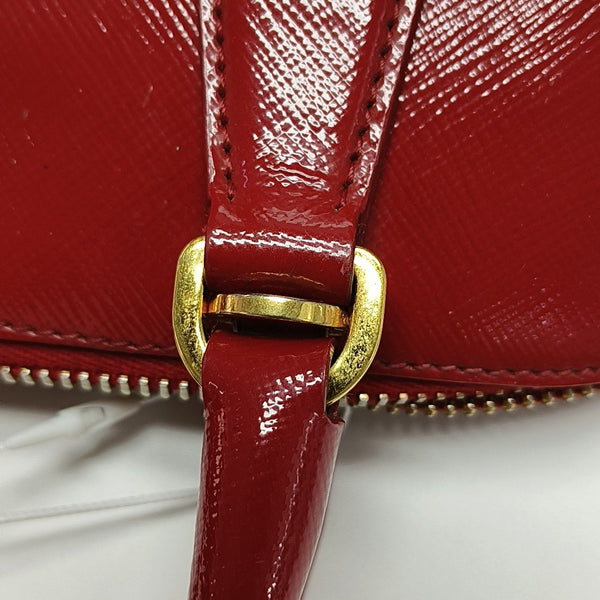 Promenade Small Saffiano Calfskin Red