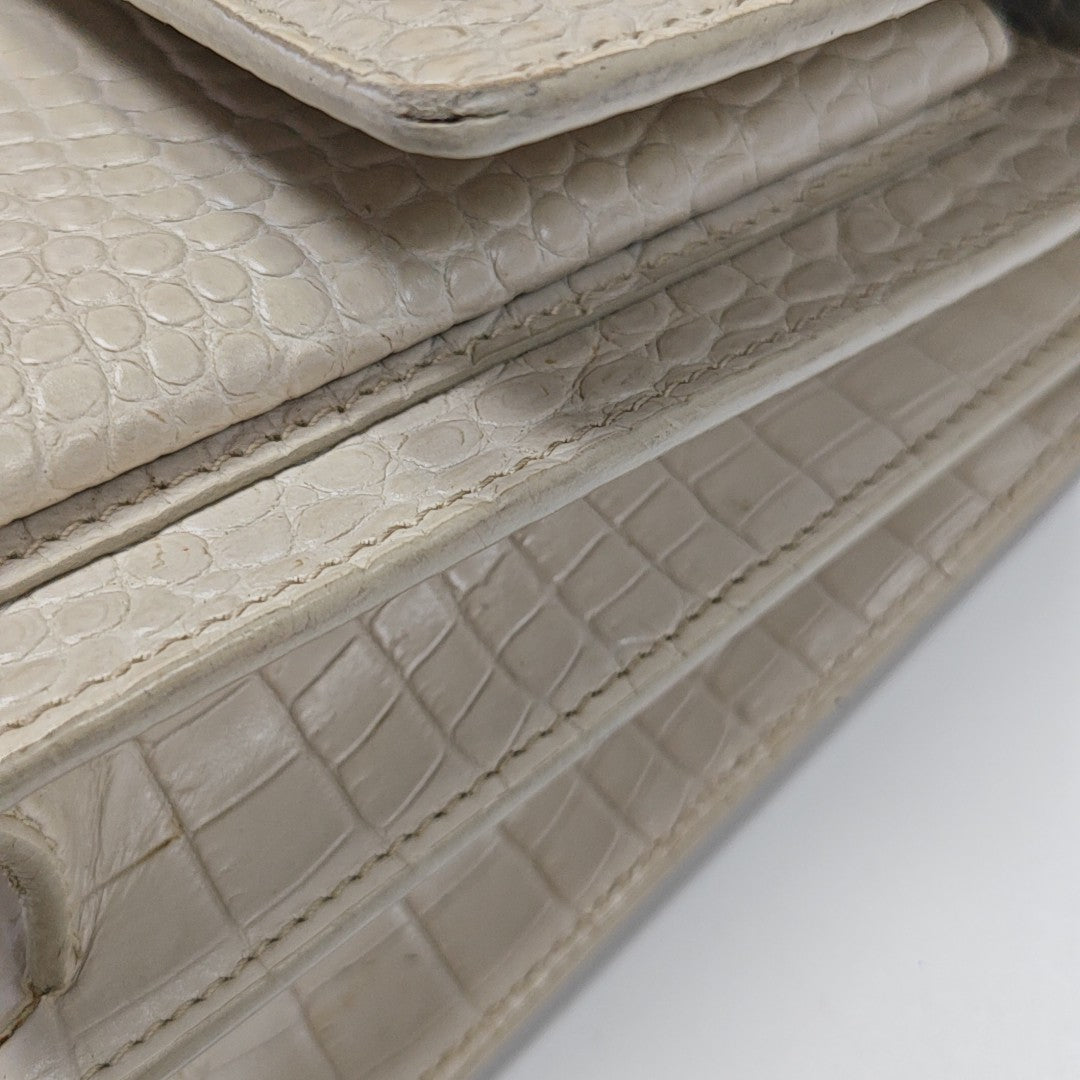 SUNSET Medium Calfskin Beige