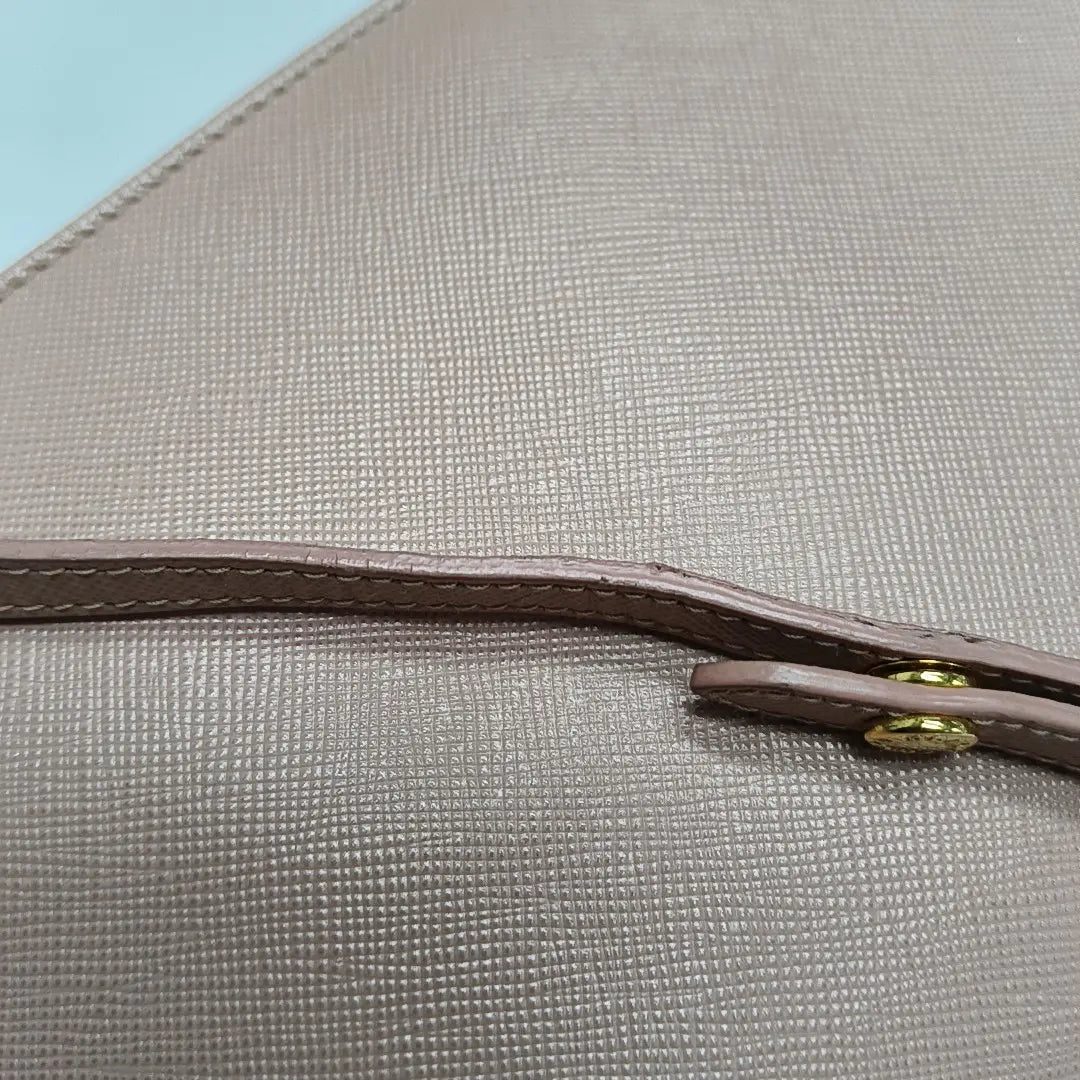 Saffiano Calfskin Crossbody Bag Pink