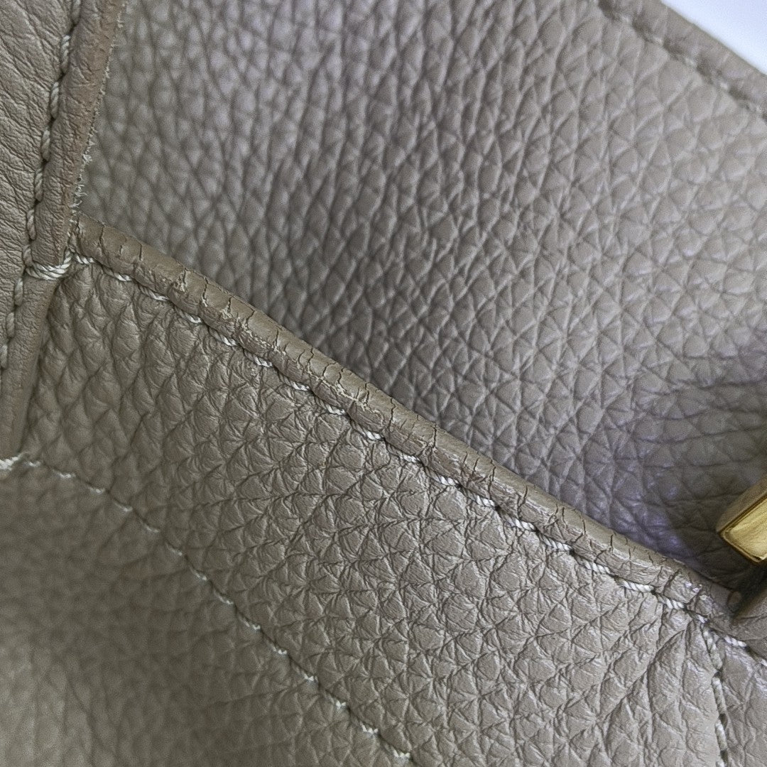 Calfskin Shoulder Bag Beige