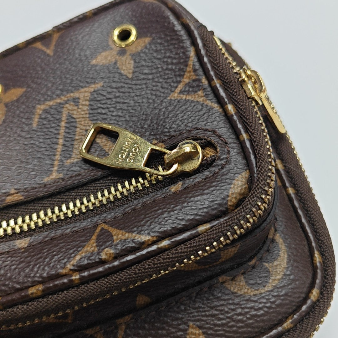 UTILITY Monogram Coated Canvas Brown