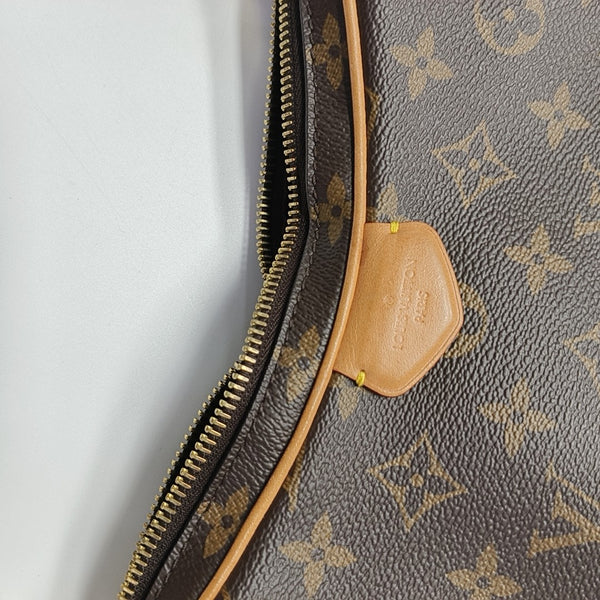 CROISSANT Monogram Coated Canvas Brown