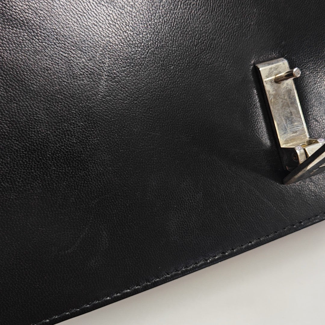 Calfskin Shoulder Bag Black