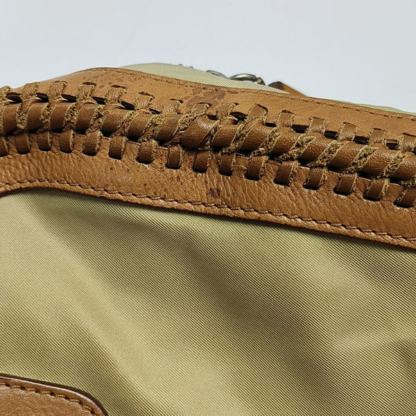 Fabric Top Handle Bag Beige