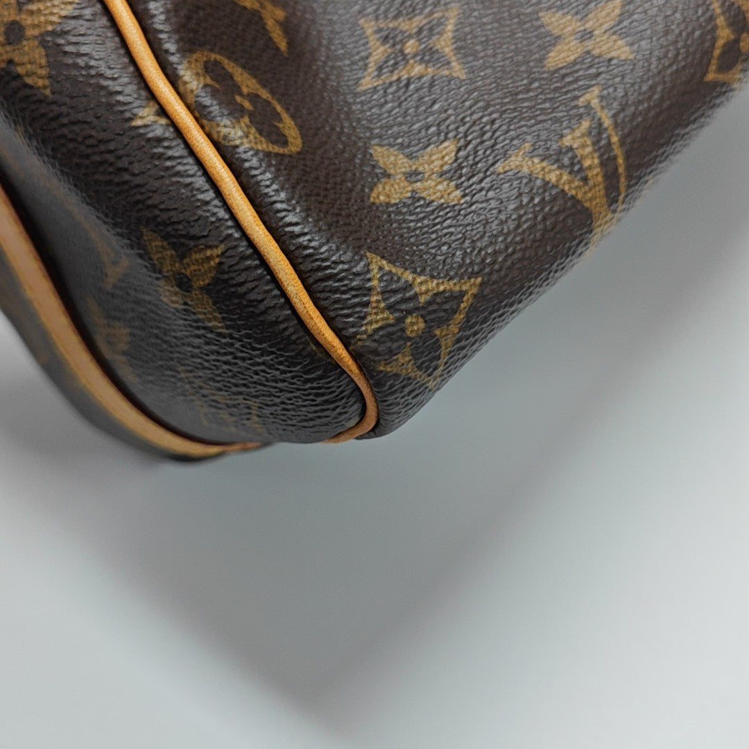 SPEEDY 25 Monogram Coated Canvas Brown