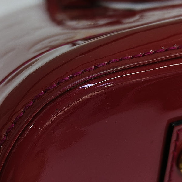 ALMA PM Monogram Patent Leather Red