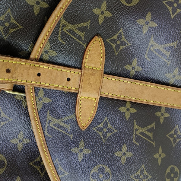 SAUMUR 30 Monogram Coated Canvas Brown