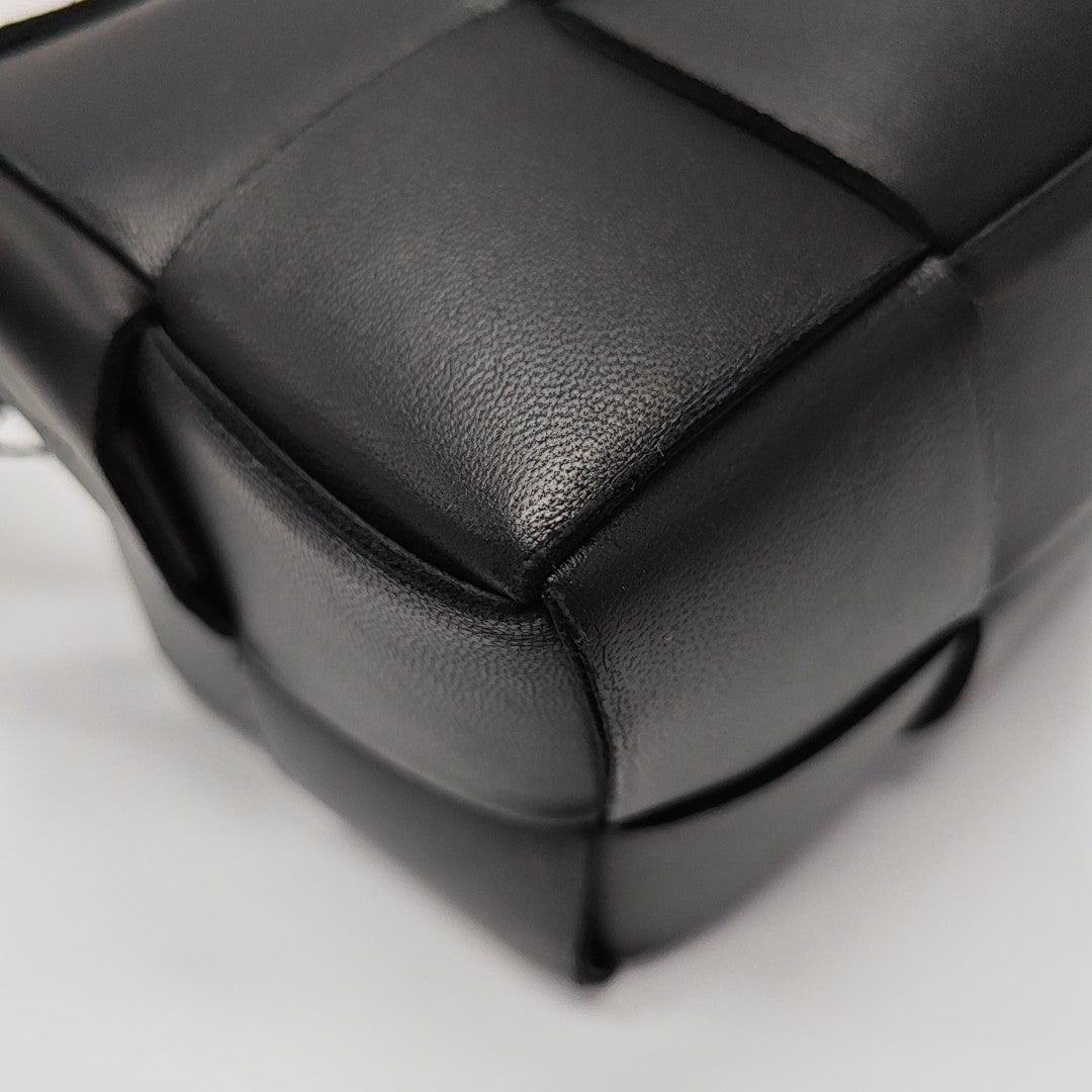 Brick Cassette Small Lambskin Black