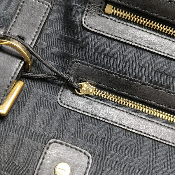 Canvas Top Handle Bag Black