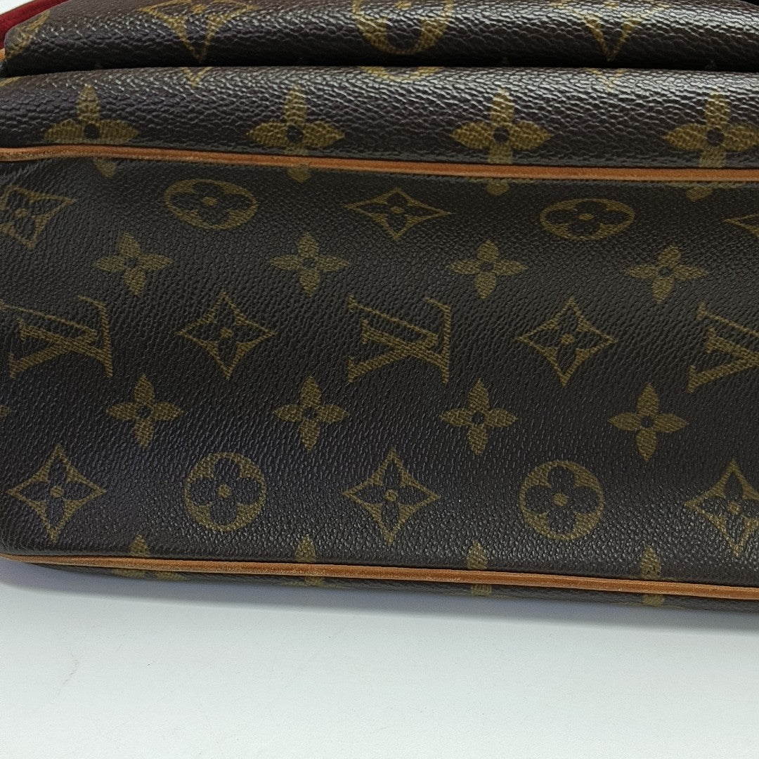 MULTIPLE Monogram Coated Canvas Brown
