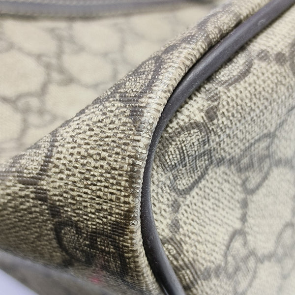 Monogram Coated Canvas Top Handle Bag Brown
