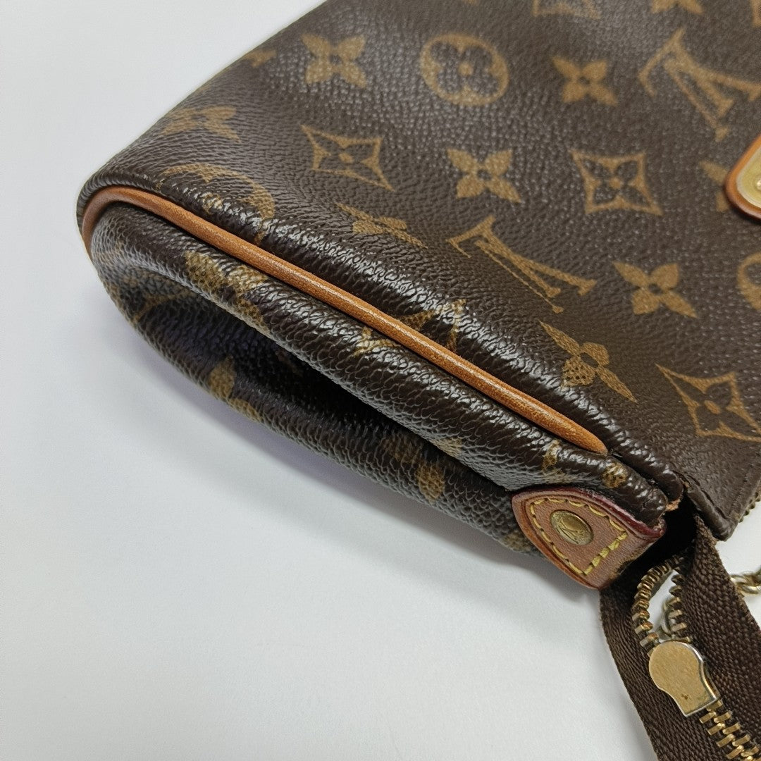 EVA Monogram Coated Canvas Brown