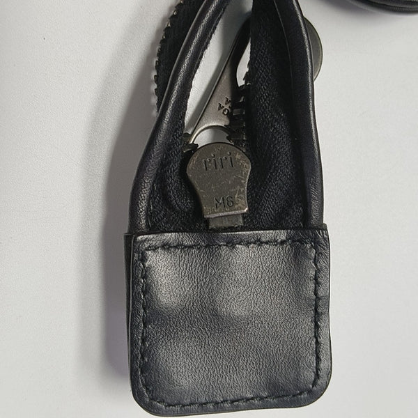 Calfskin Top Handle Bag Black