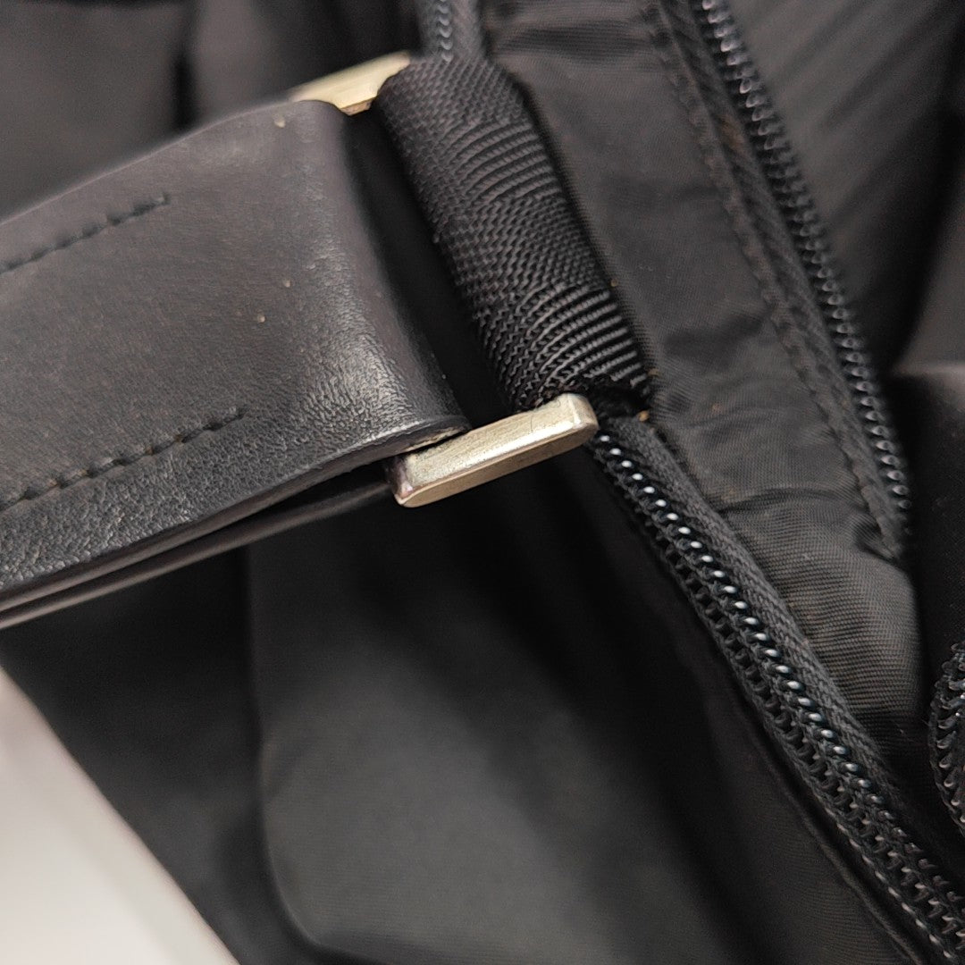 Nylon Shoulder Bag Black