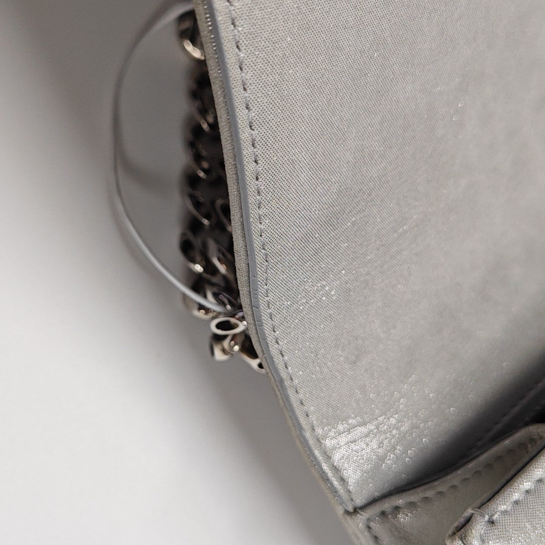 Diorama Small Cannage Calfskin Silver