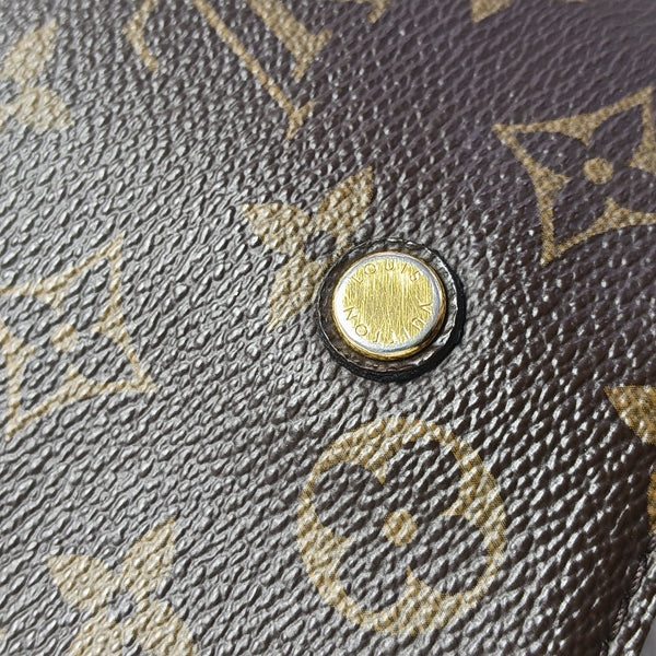 MONTAIGNE BB Monogram Coated Canvas Brown