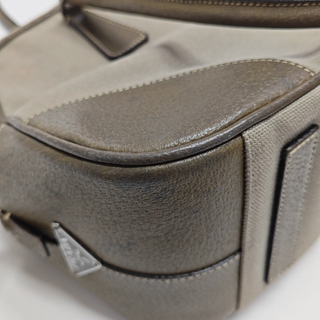 Canvas Top Handle Bag Gray