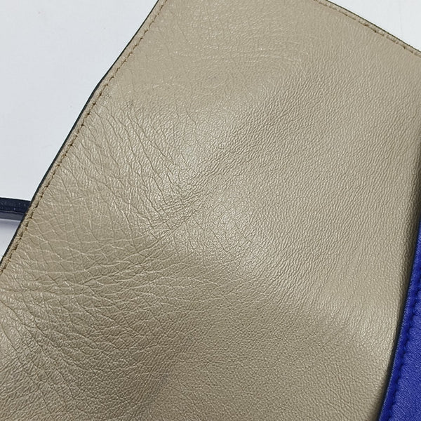 Calfskin Shoulder Bag Blue