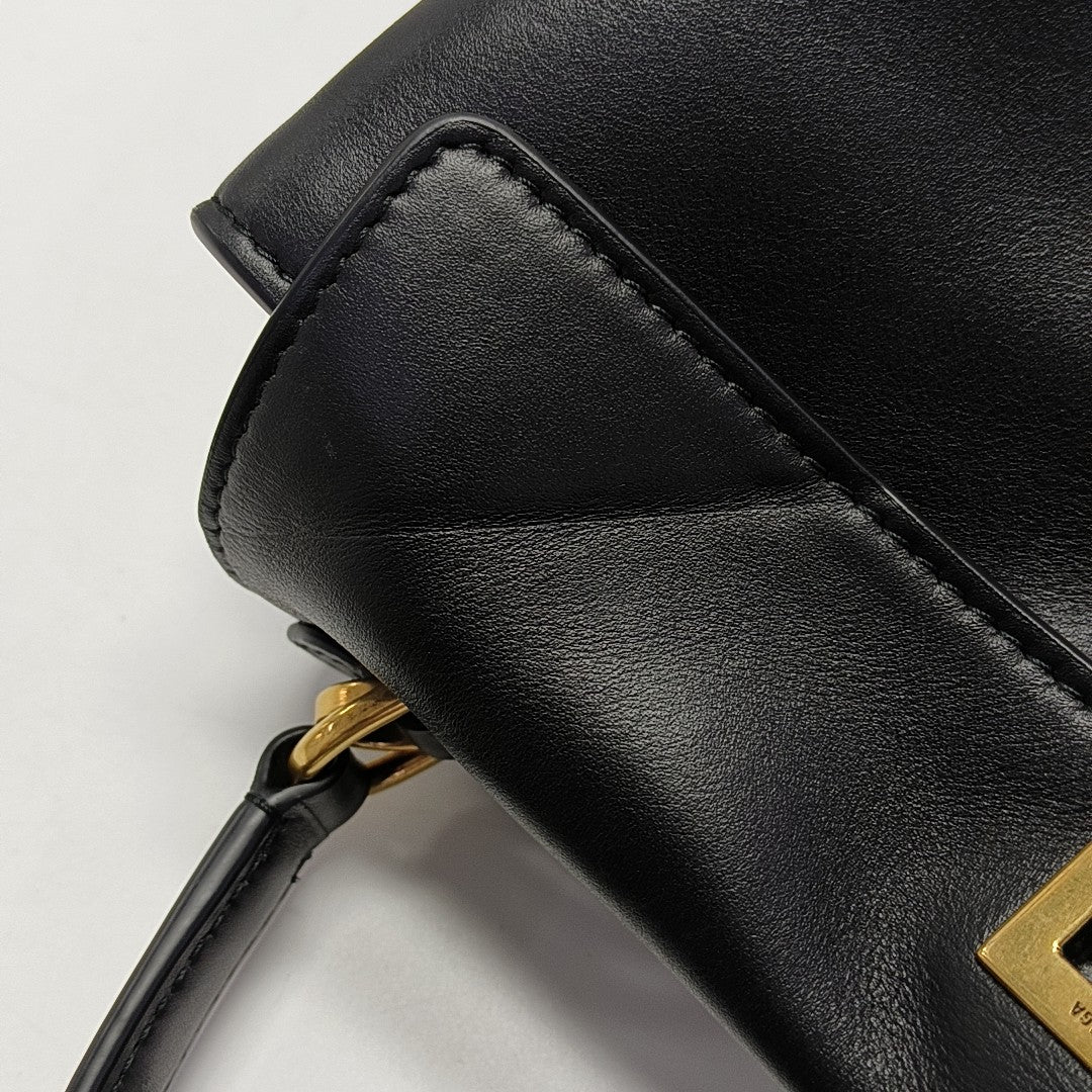 Calfskin Shoulder Bag Mini Black