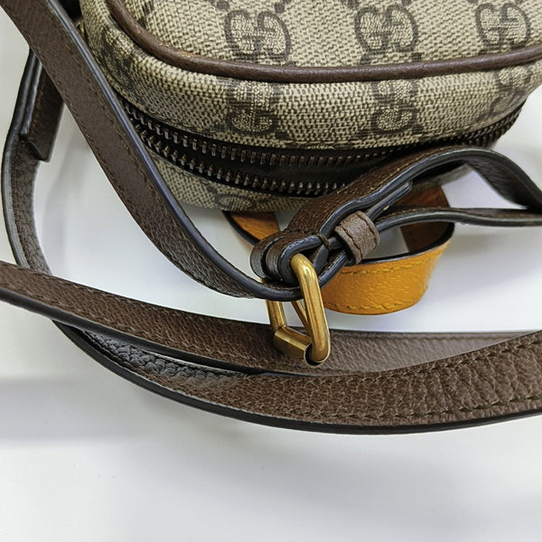 Neo Vintage Mini Monogram Coated Canvas Brown