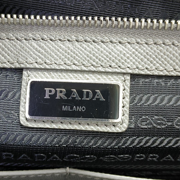 Galleria Large Saffiano Calfskin Gray