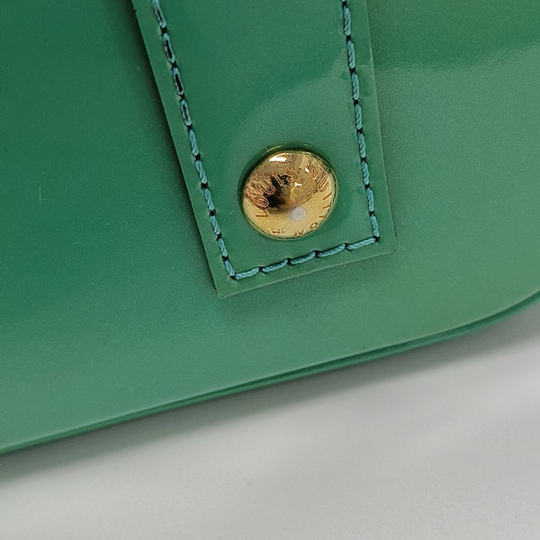 ALMA BB Monogram Patent Leather Green