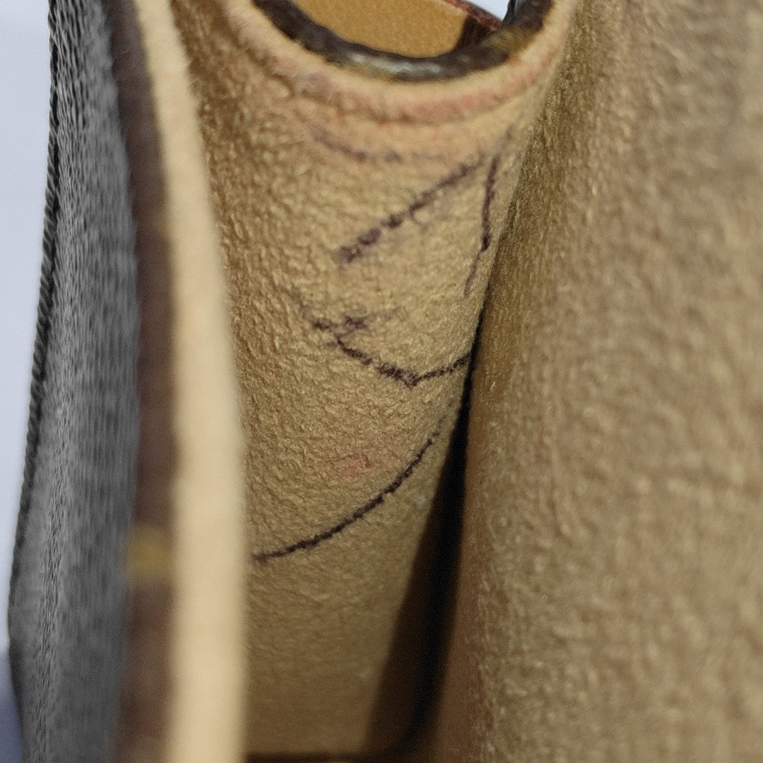 FLORENTINE Monogram Coated Canvas Brown