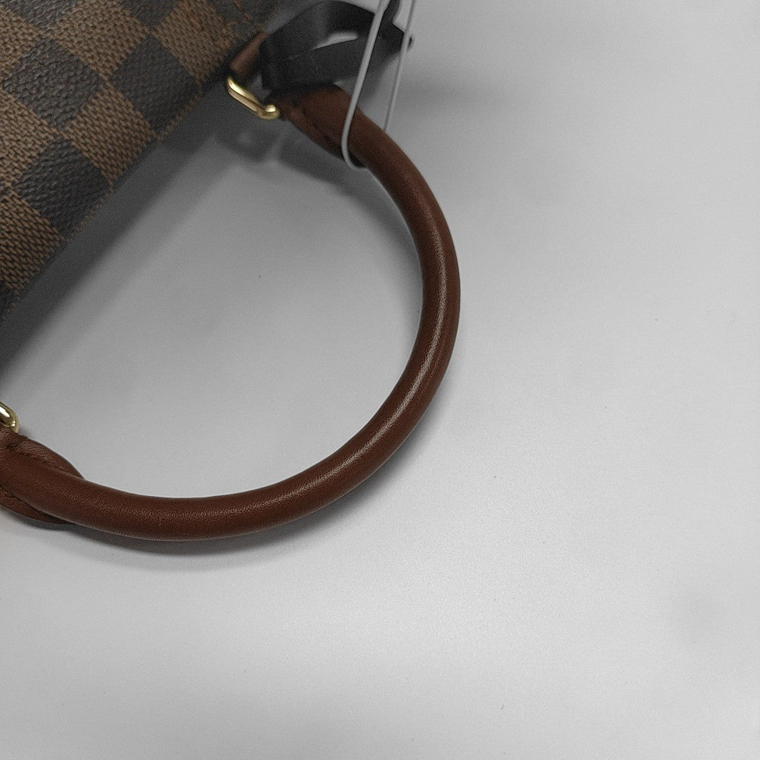 BEAUMARCHAIS Damier Ebene Coated Canvas Brown