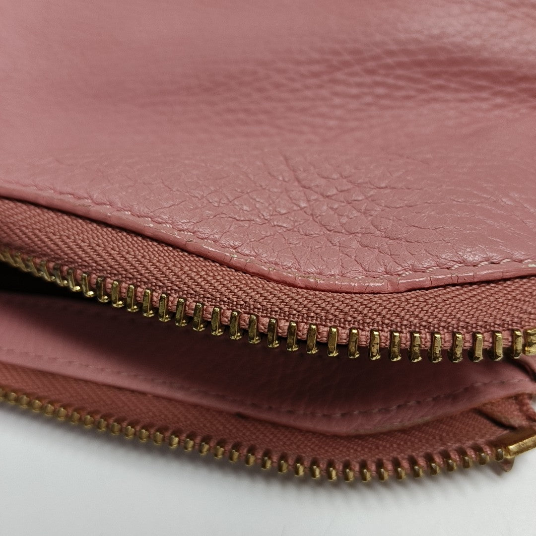 Calfskin Crossbody Bag Pink