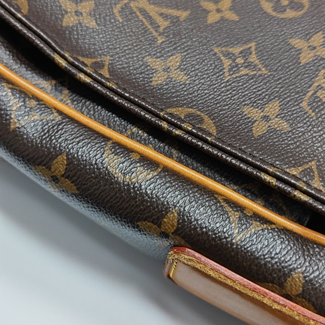VALMY Monogram Coated Canvas Brown