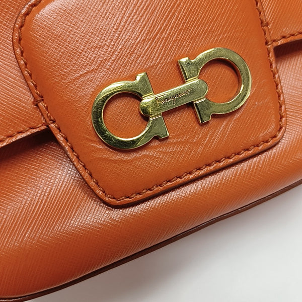 Gancini Calfskin Orange