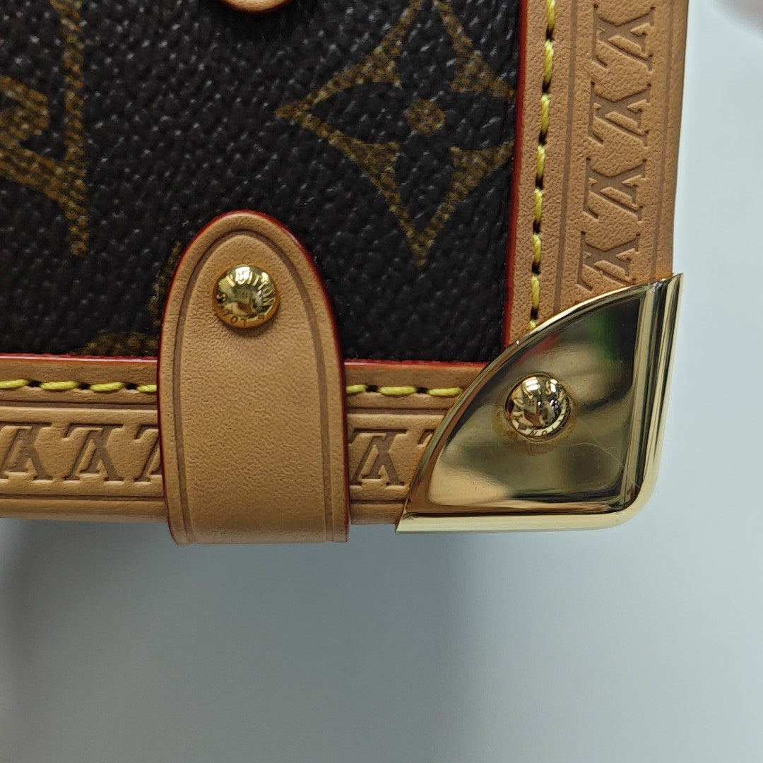 SIDE TRUNK PM Monogram Coated Canvas Brown