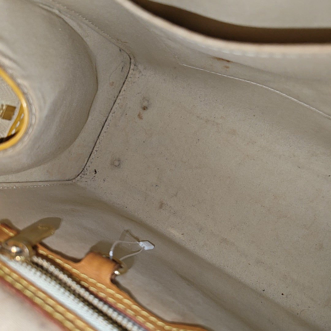 BREA MM Monogram Patent Leather Yellow