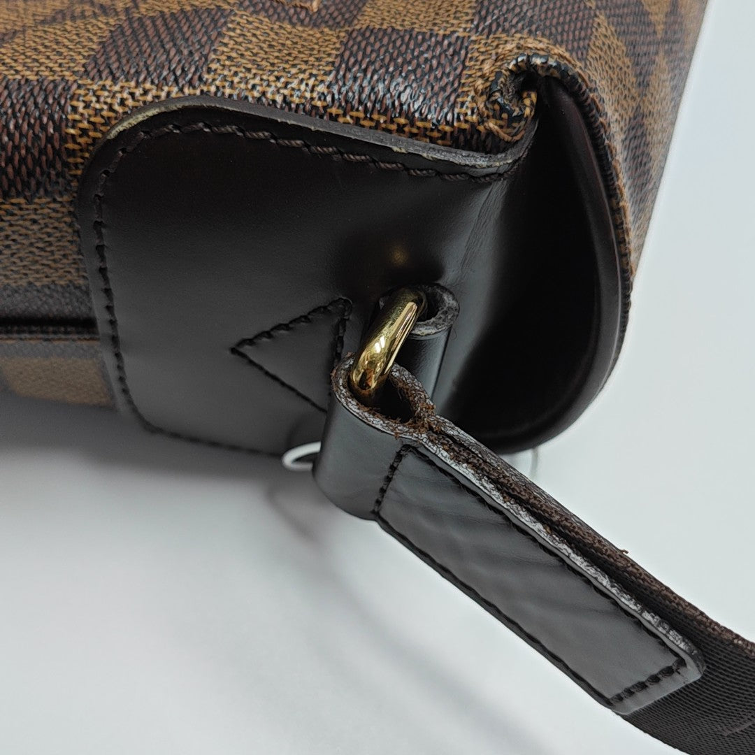 SPENCER Damier Ebene Coated Canvas Brown