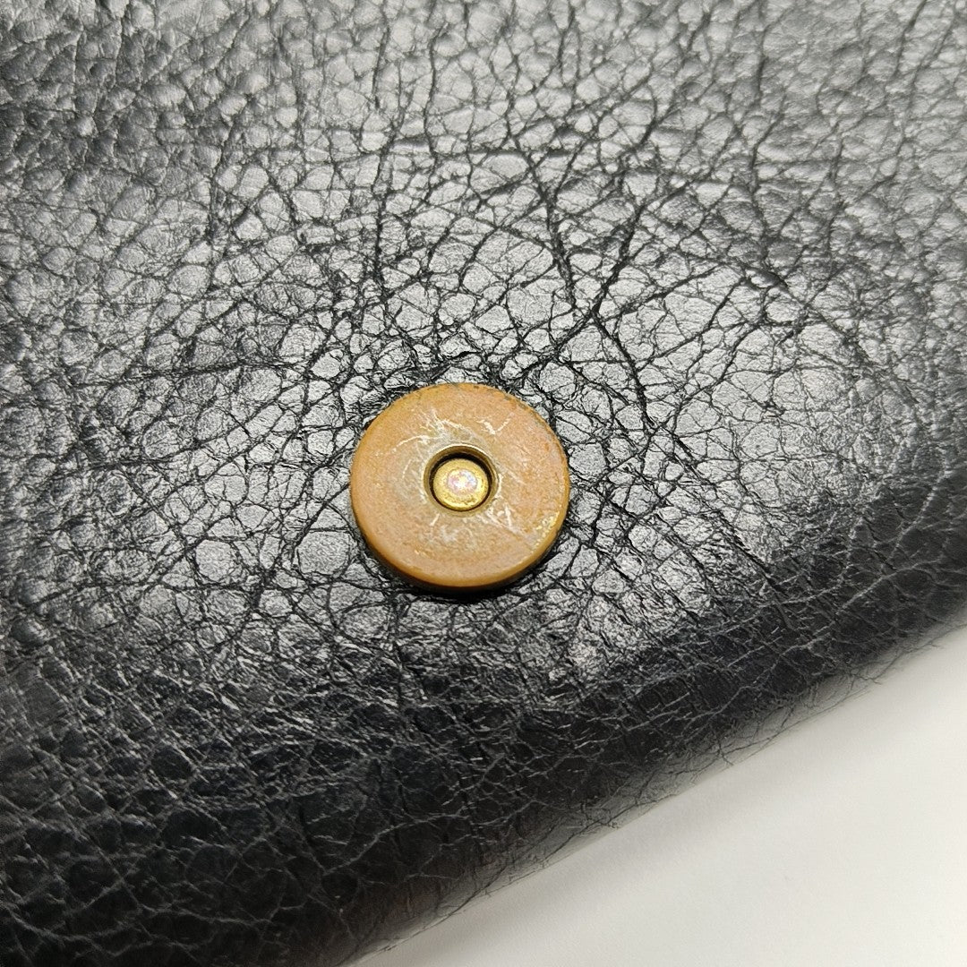 Classic City Lambskin Black Wallet