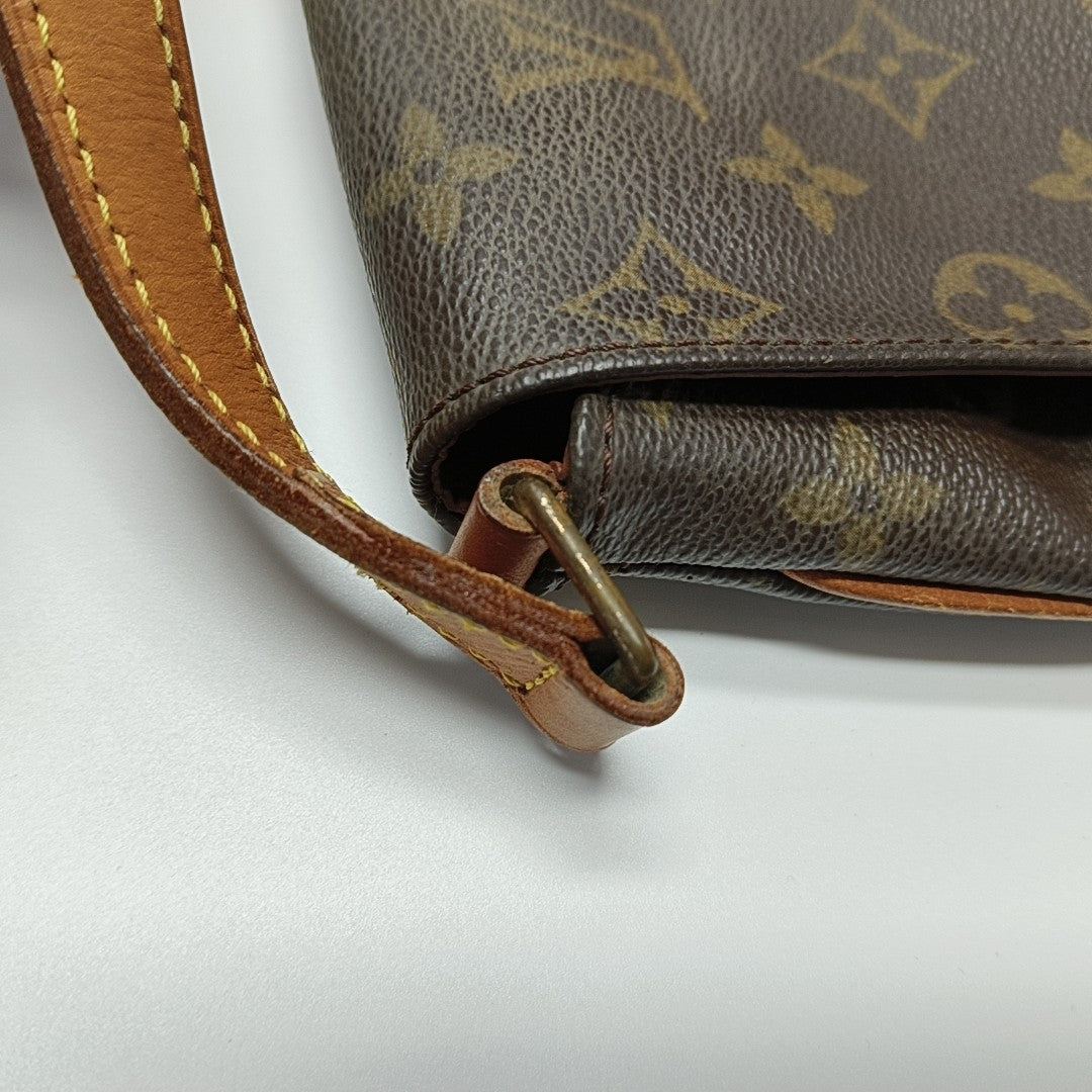 MUSETTE TANGO PM Monogram Coated Canvas Brown