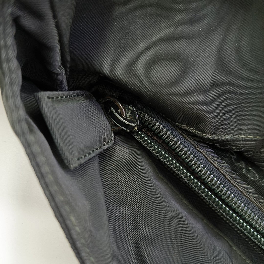 Nylon Shoulder Bag Black