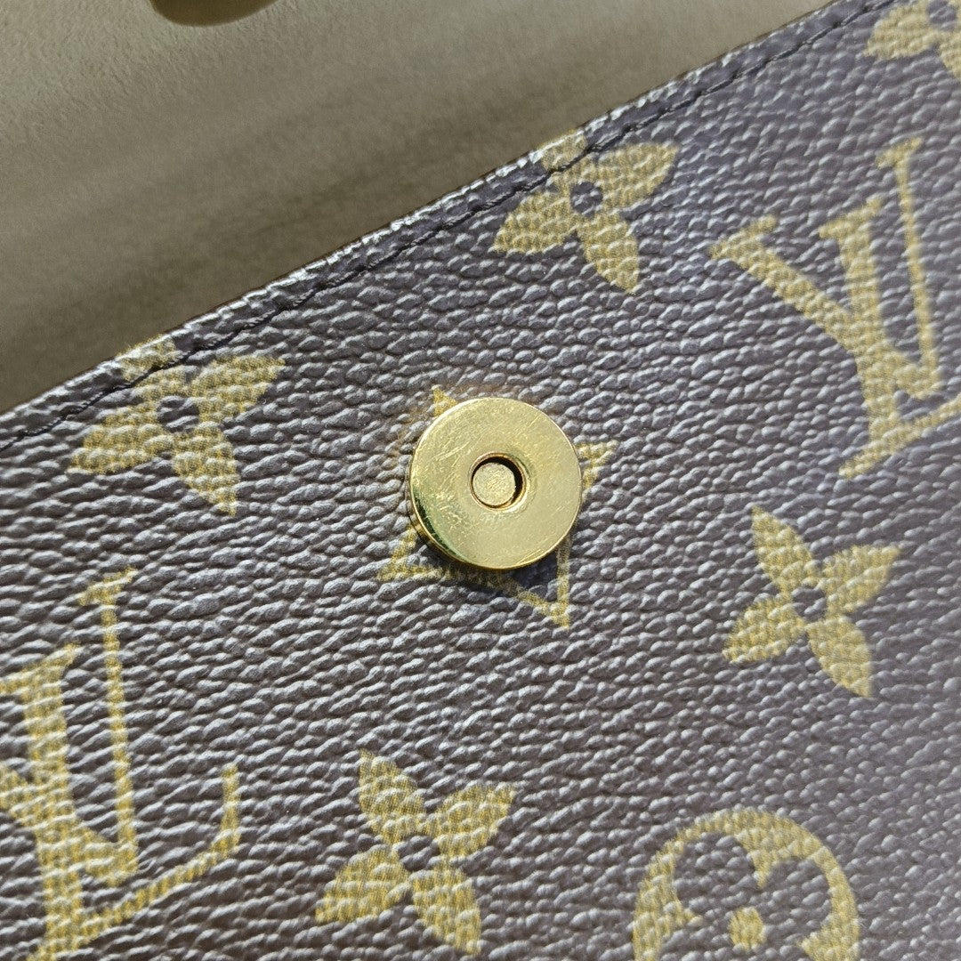 FLORENTINE Monogram Coated Canvas Brown