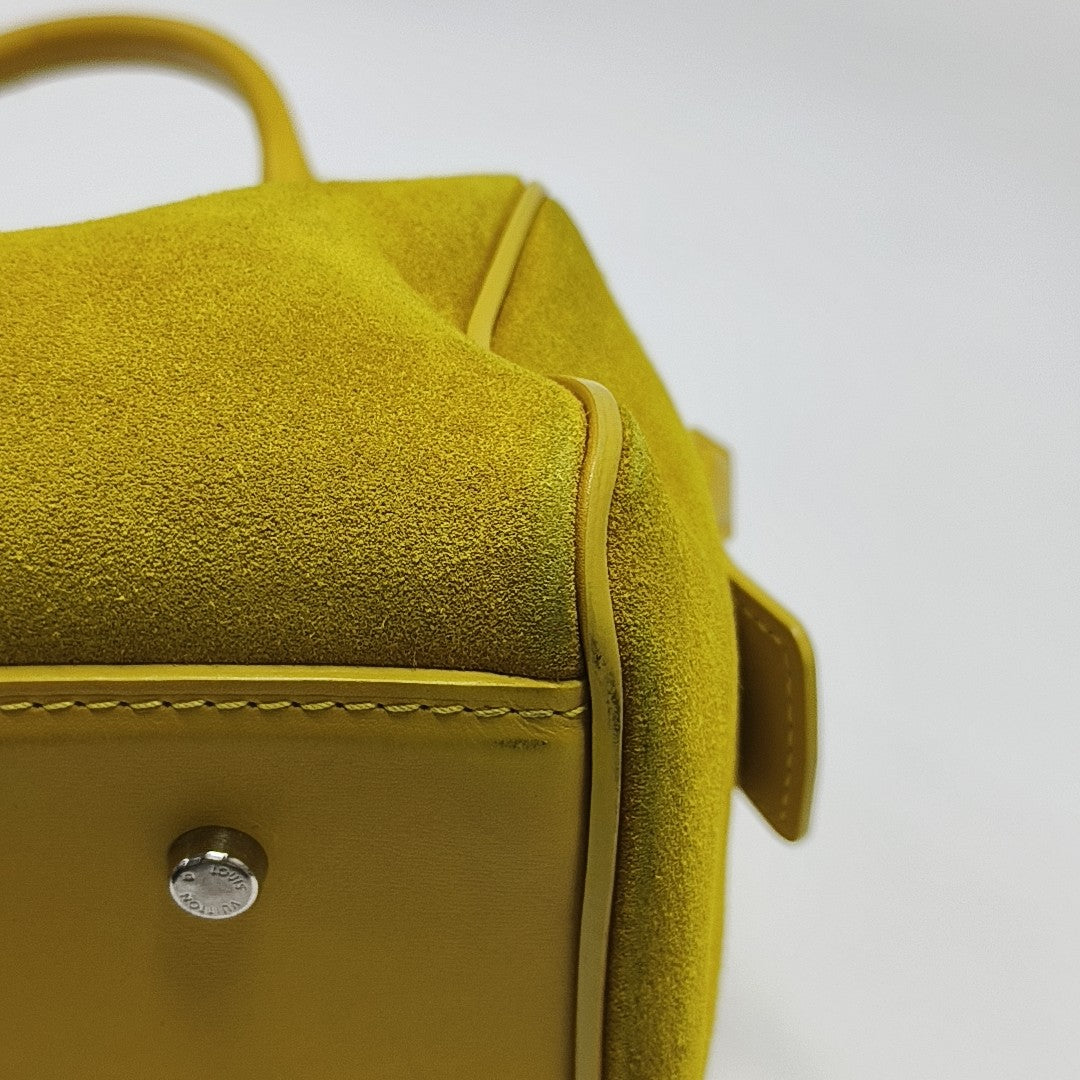 SPEEDY CUBE PM Damier Calfskin Yellow