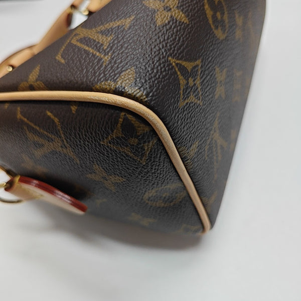 SPEEDY 20 Monogram Coated Canvas Brown