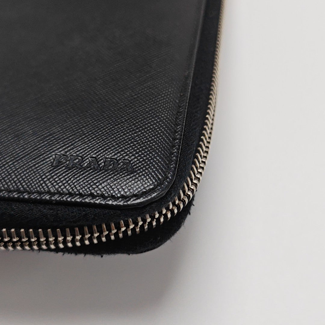 Saffiano Calfskin Wallet Black