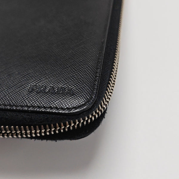 Saffiano Calfskin Wallet Black