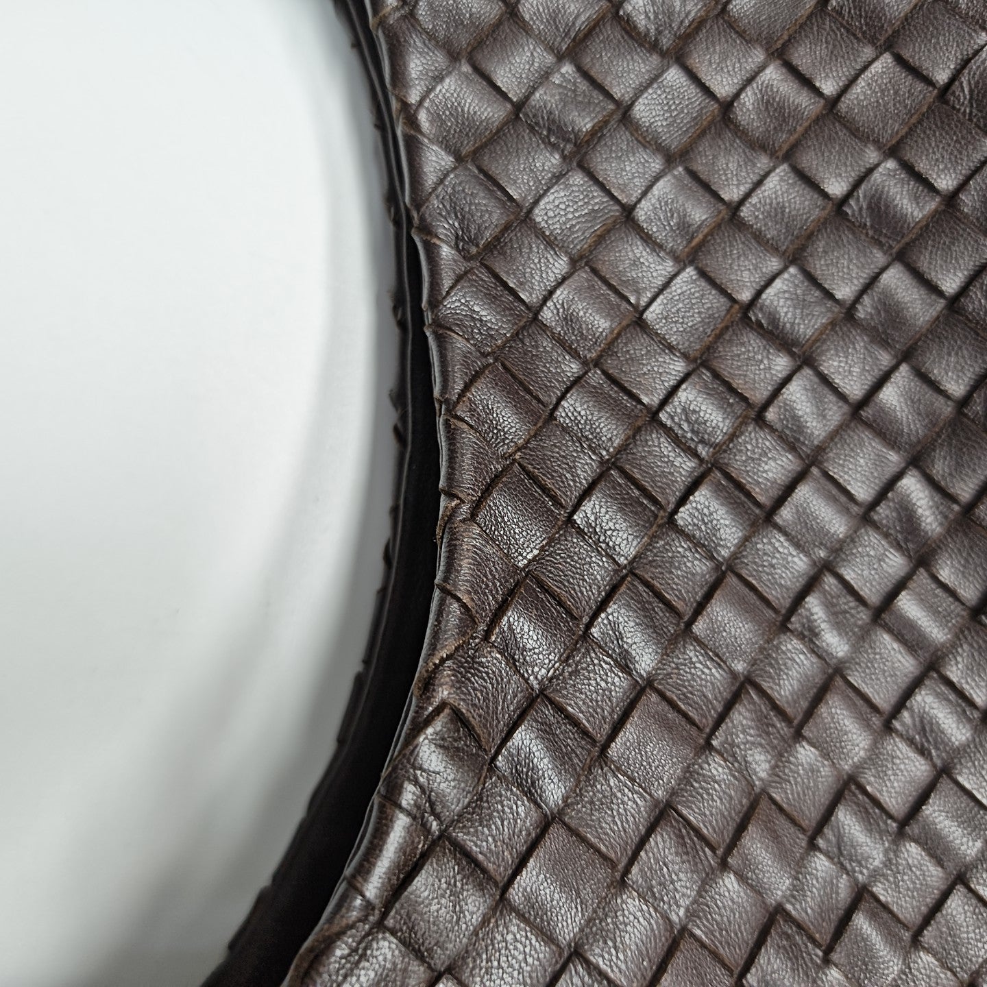 Calfskin Top Handle Bag Brown