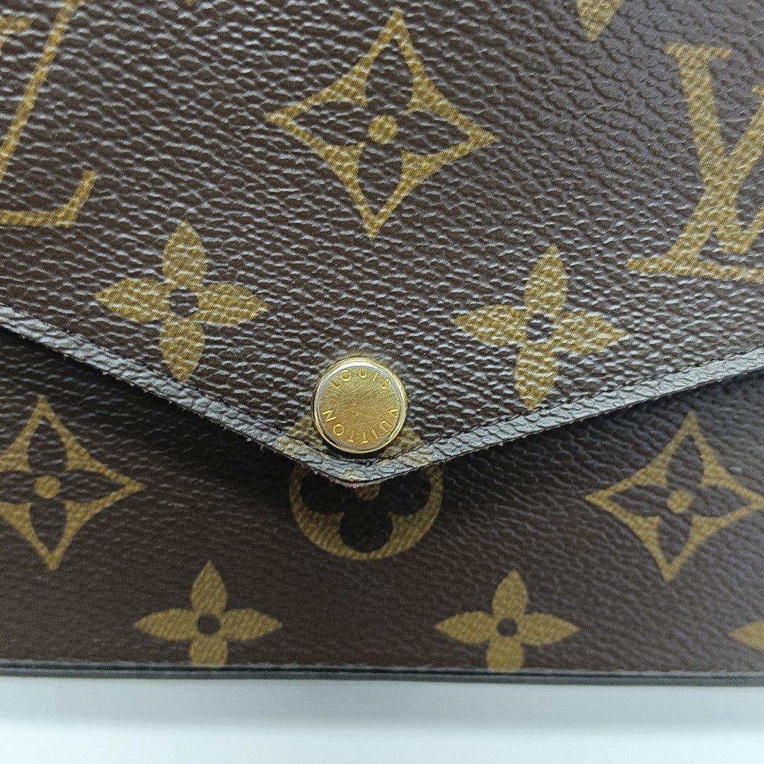 FÉLICIE Monogram Coated Canvas Brown