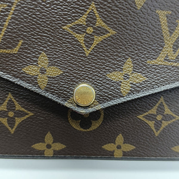 FÉLICIE Monogram Coated Canvas Brown