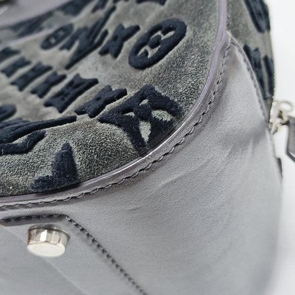 DEAUVILLE Monogram Suede Gray
