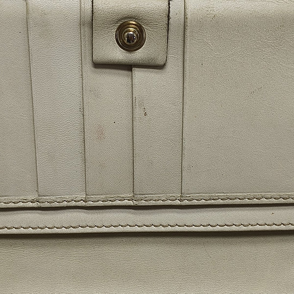 Monogram Calfskin Top Handle Bag Beige