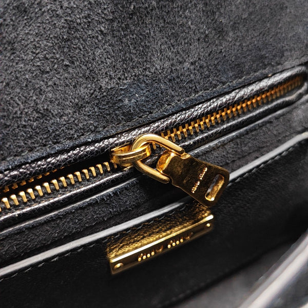 Miu Lady Calfskin Black